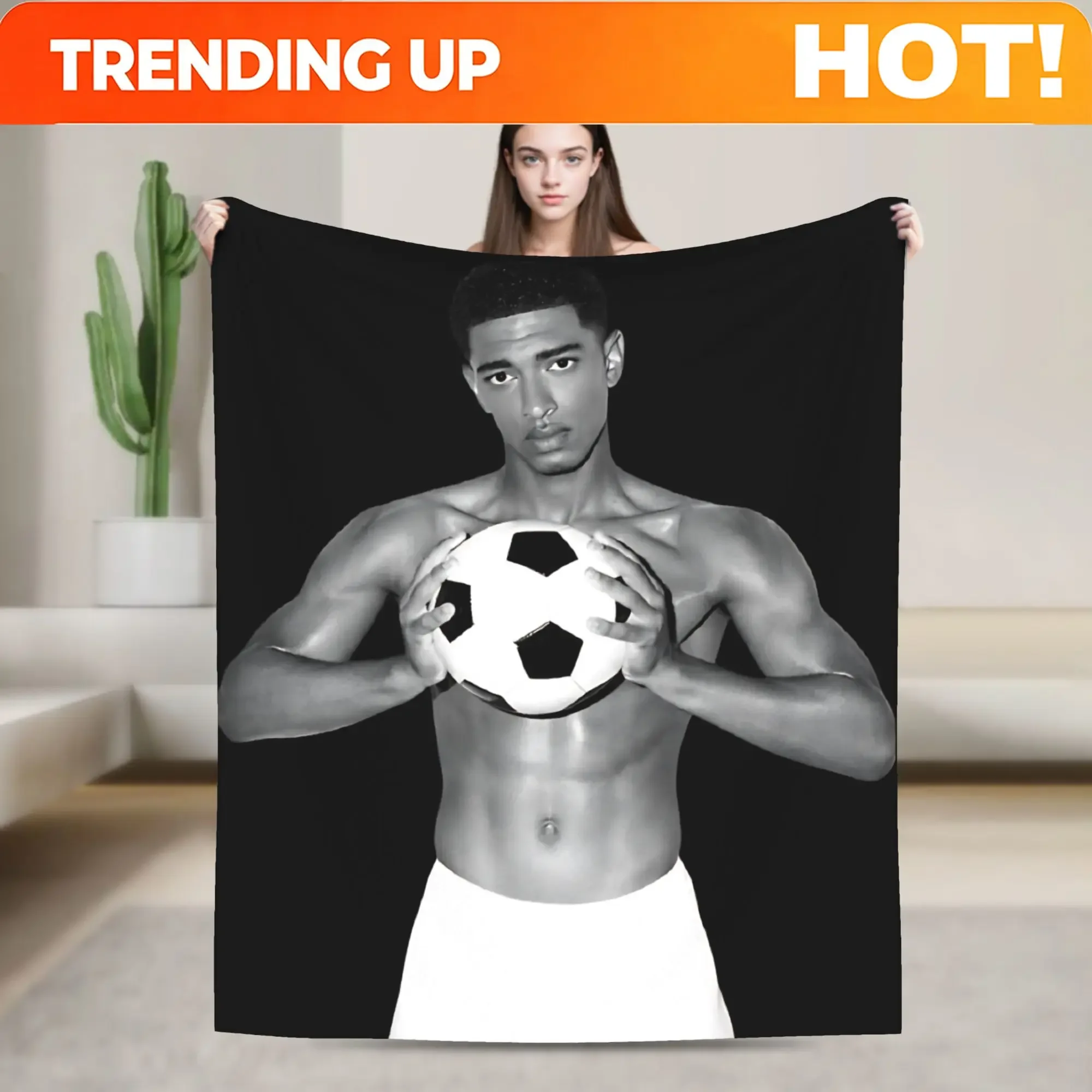 Custom Bellinghams England Football Blankets Fleece Summer Air Conditioning Multifunction Throw Blanket For Bedding Car Bedspr