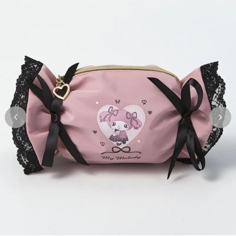 My Melody Cinnamoroll Baby Kuromi Sanrio Sanrio Candy Pencil Case Lace Cosmetic Bag Storage of Miscellaneous Items Birthday Gift