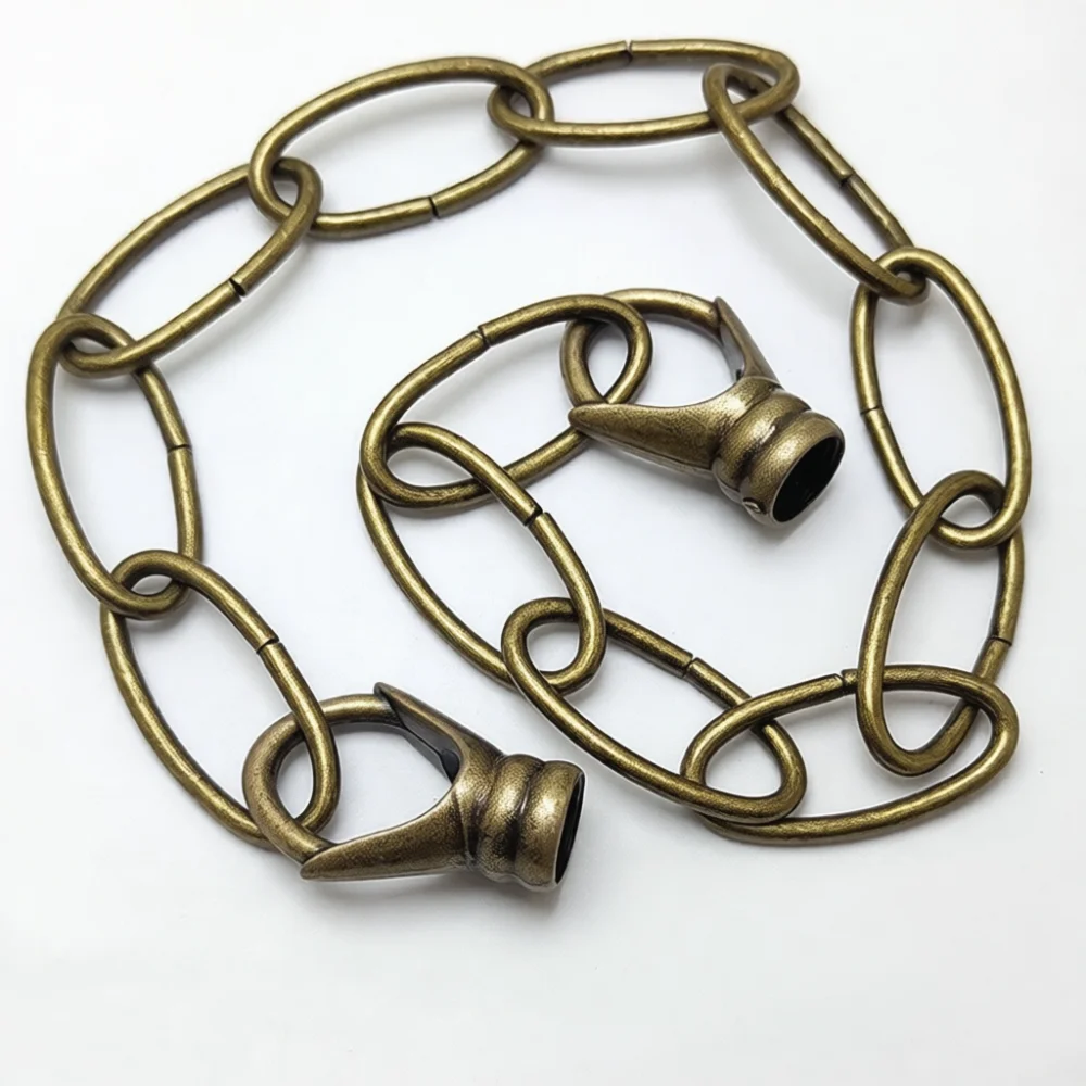 Antique Style Bronze Chain For Hanging Chandelier Iron Decorative Piece Retro Industrial Pendant Light Accessory Parts