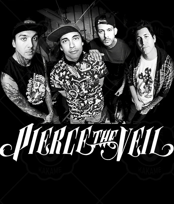 6x6ft  Pierce The Veil Band Collide With Sky Music House Custom Photo Studio Seamless Background Backdrop Vinyl 180cm X 180cm