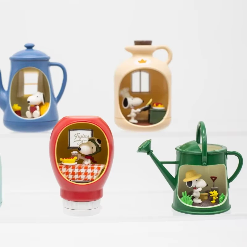 

6 шт., аниме-фигурка собаки, миниатюрная сцена жизни в бутылке, слепая коробка, милая фигурка, украшение для рабочего стола, детская игрушка, Рождественский подарок для фанатов