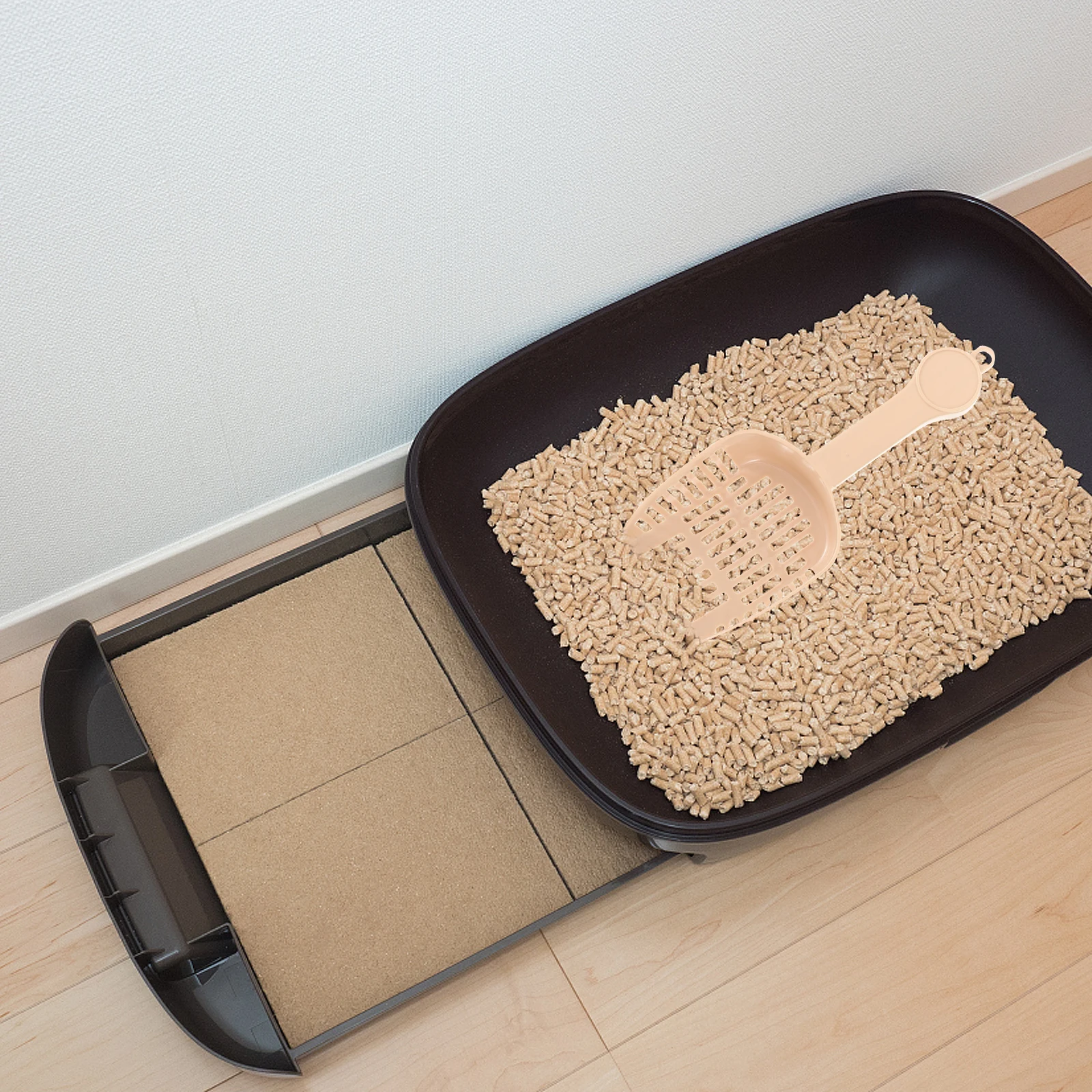 

Large Capacity Scoop Strong Ability Efficient Sand Leakage Household Pet Cleaning Supply Reusable Plastic Shovel Durable Cat