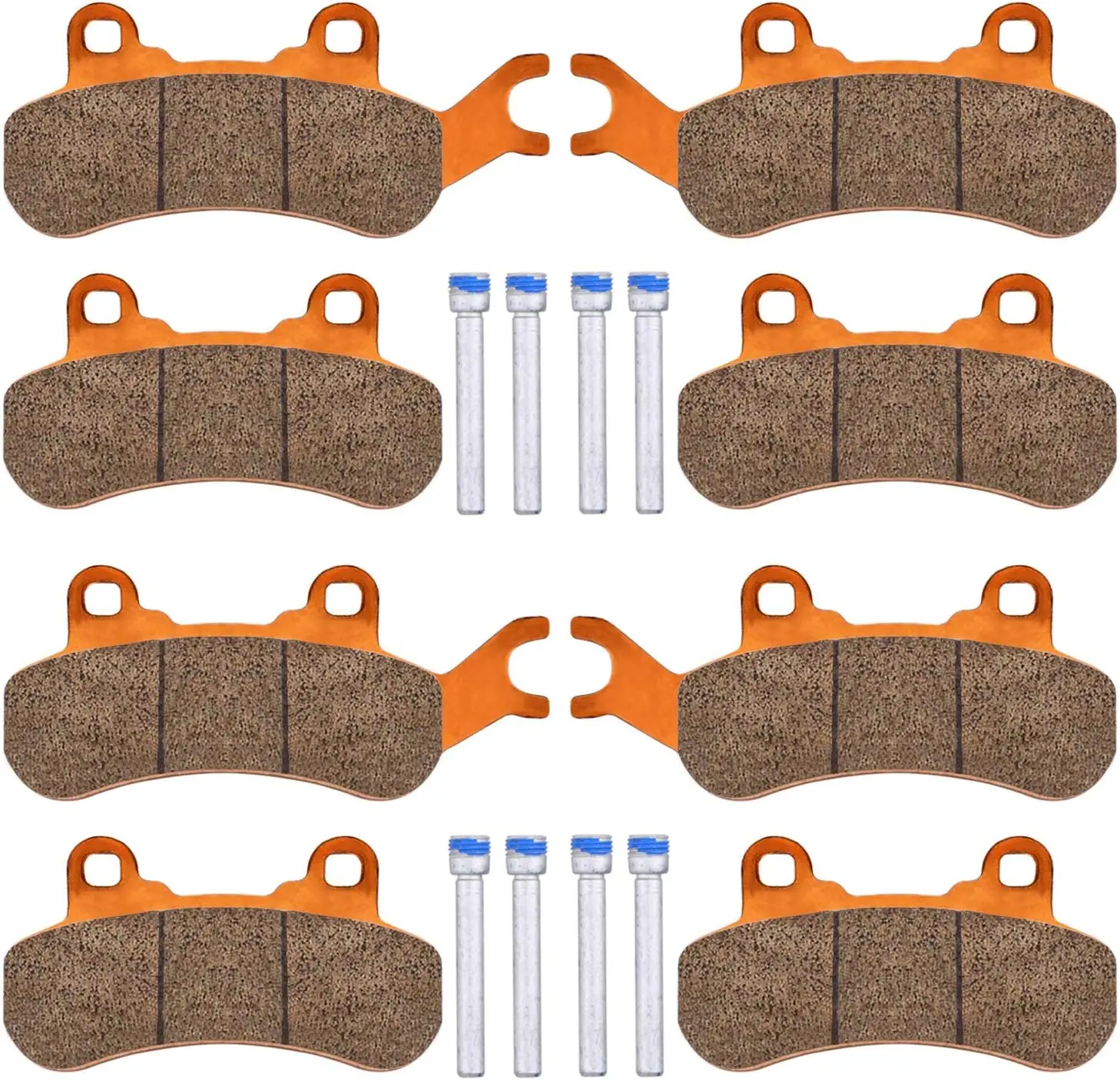 

4 Sets Front & Rear Brake Pads for UTV Models 2017-2025, High-Quality Sintered Copper Material, Easy Installation