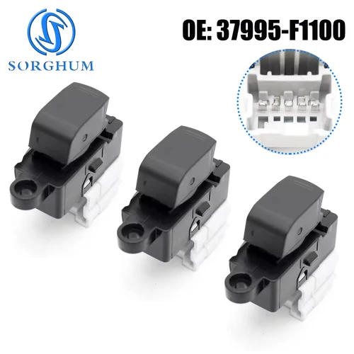 SORGHUM-Accesorios para coche, interruptor de Control de elevación de ventana eléctrico para Suzuki 37995-F1100 37995F1100, 5 pines, un solo botón