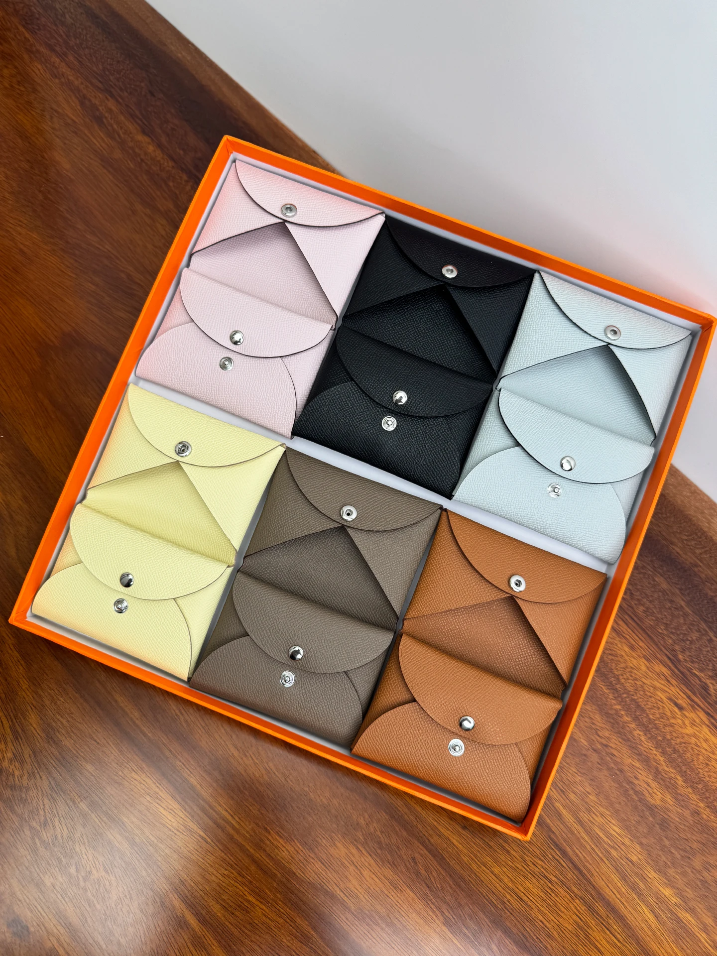 handmade-epsom-cowhide-calvi-duo-card-holder-wallet-name-card-holder-palmprint-design-leather-coin-purse-ex-cact-size