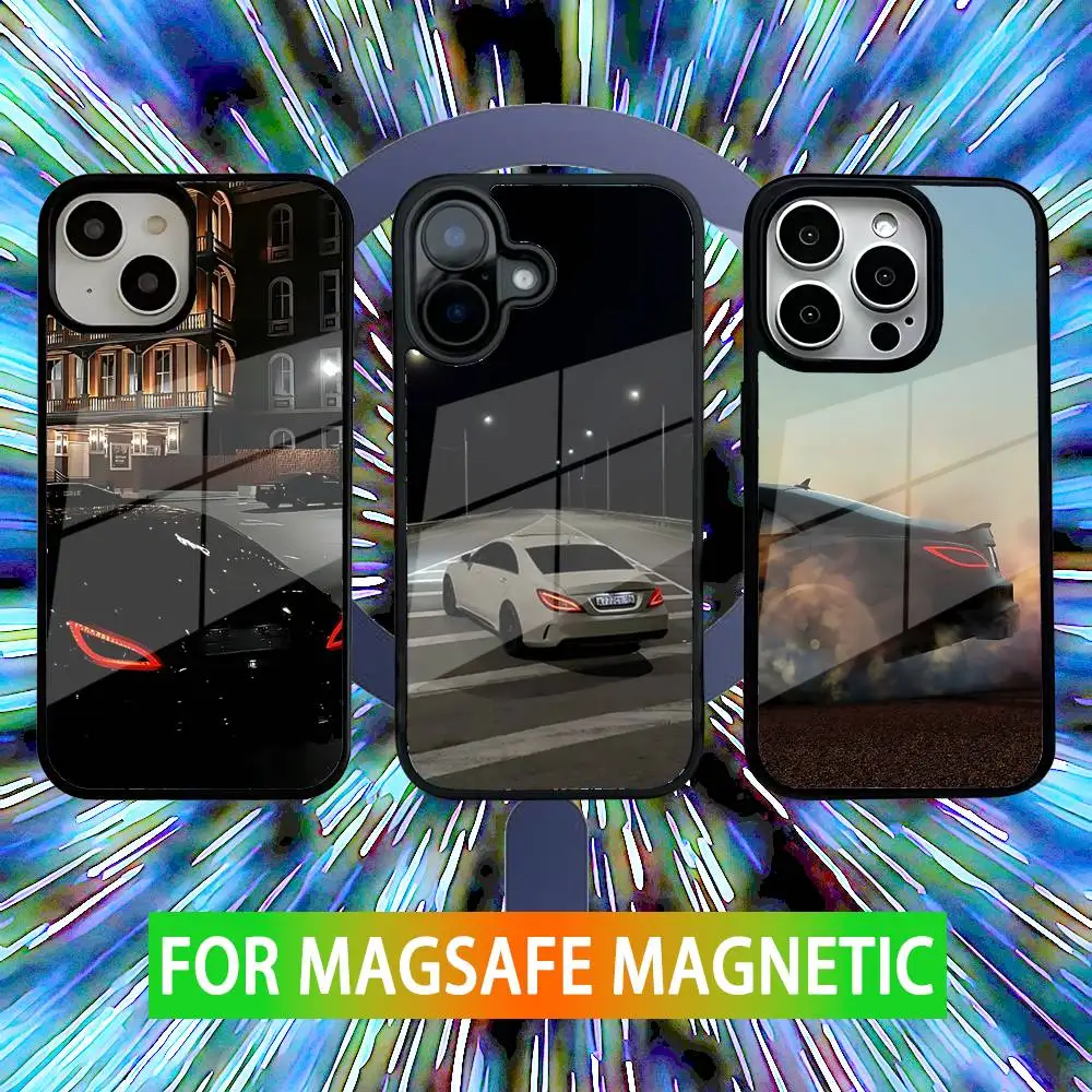 

Cls 63 AMG Car M-Mer-cedes Phone Case For iPhone 16,15,14,13,12,11,Pro,Max,Plus,Mini,SE New Magsafe Magnetic Wireless Charging