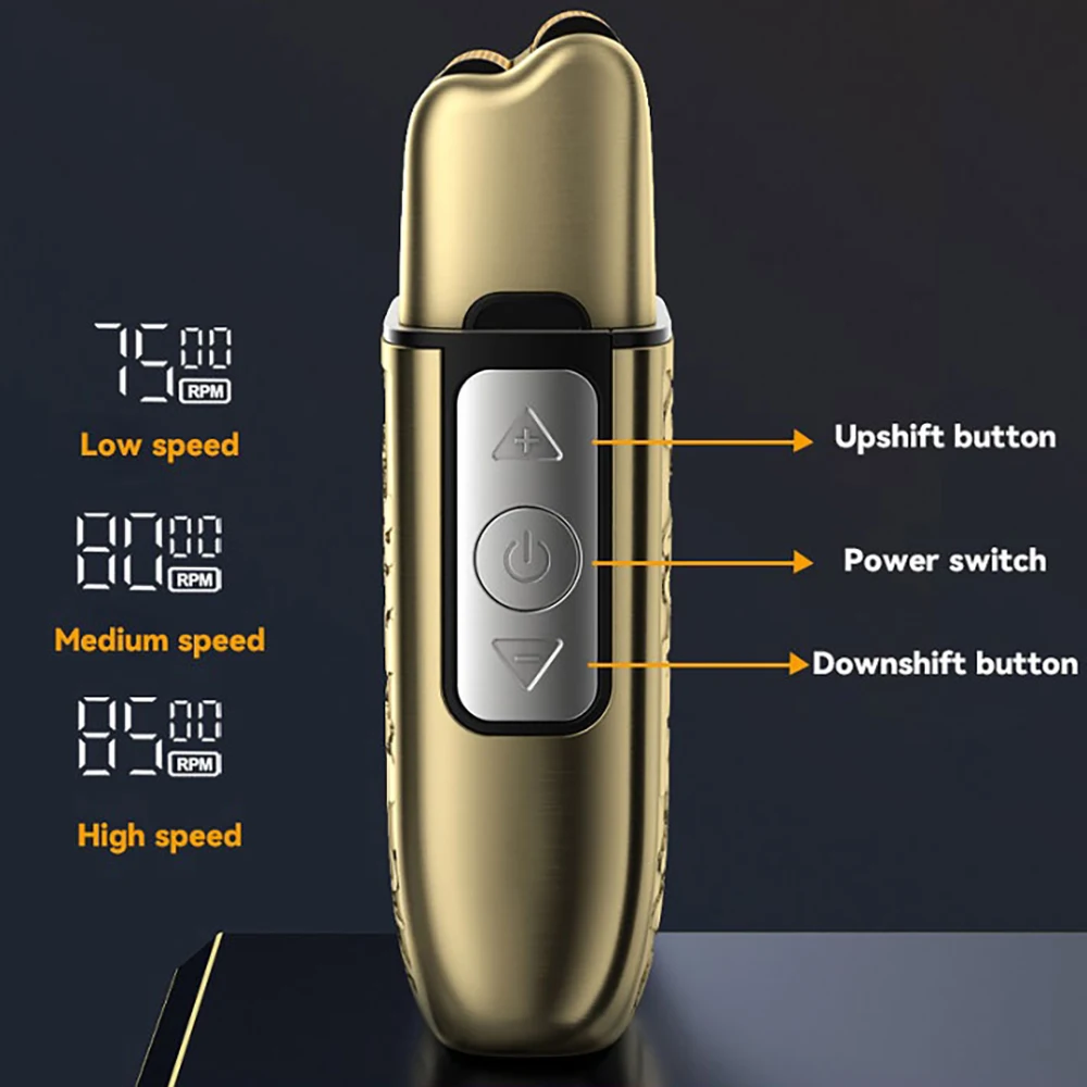 Kemei-ماكينة حلاقة كهربائية لاسلكية احترافية للرجال الأصلع ، آلة تشذيب اللحية الأصلع ، لوازم حلاقة مقاومة للماء ، قطعتان فويل #5