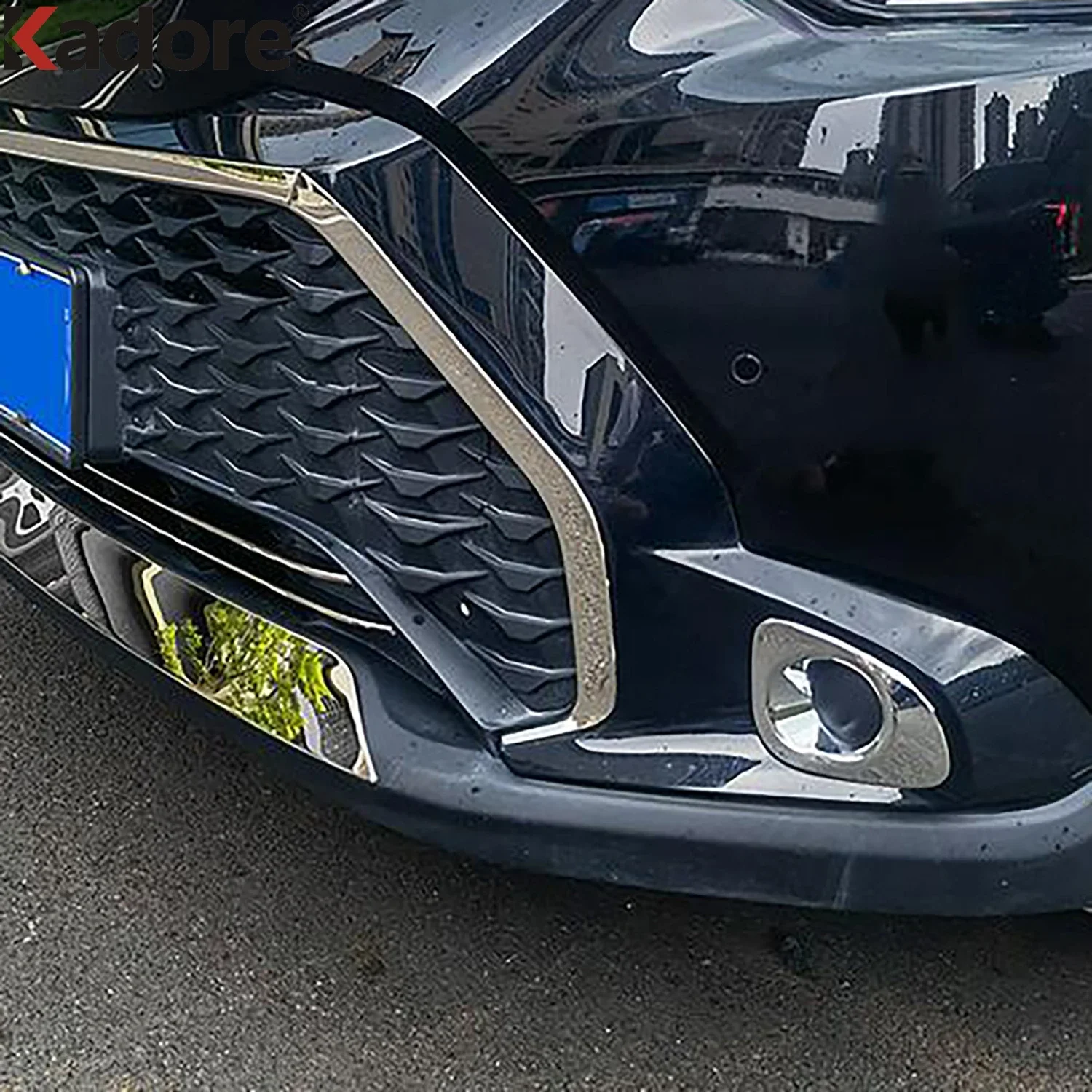 Front Fog Light Lamp Cover Trim For Toyota Corolla Cross Hybrid 2019-2022 2023 2024 Chrome Foglight Bezel Trims Car Accessories