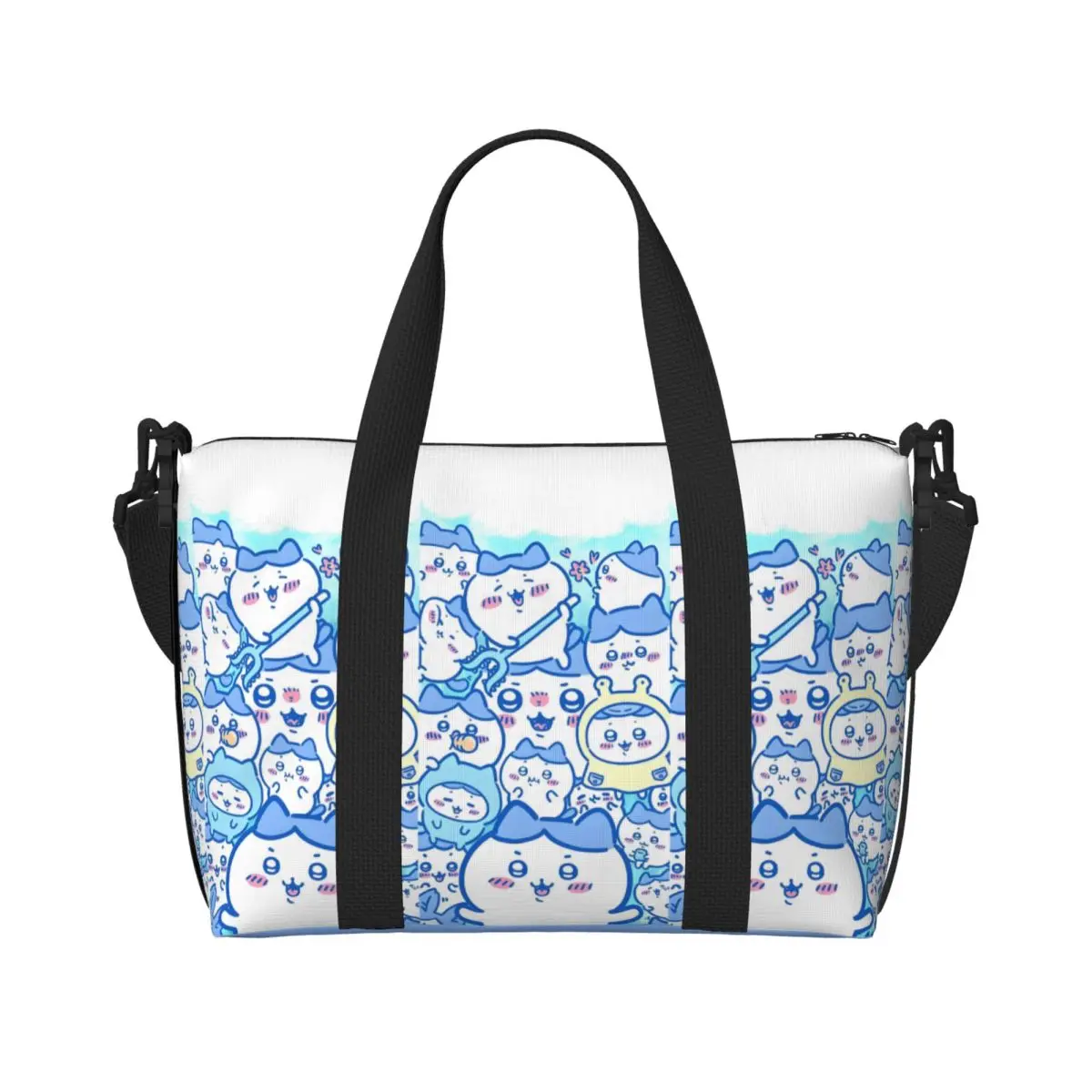 

Женская большая сумка Chiikawa на заказ, большая вместительная милая мультяшная спортивная пляжная дорожная сумка