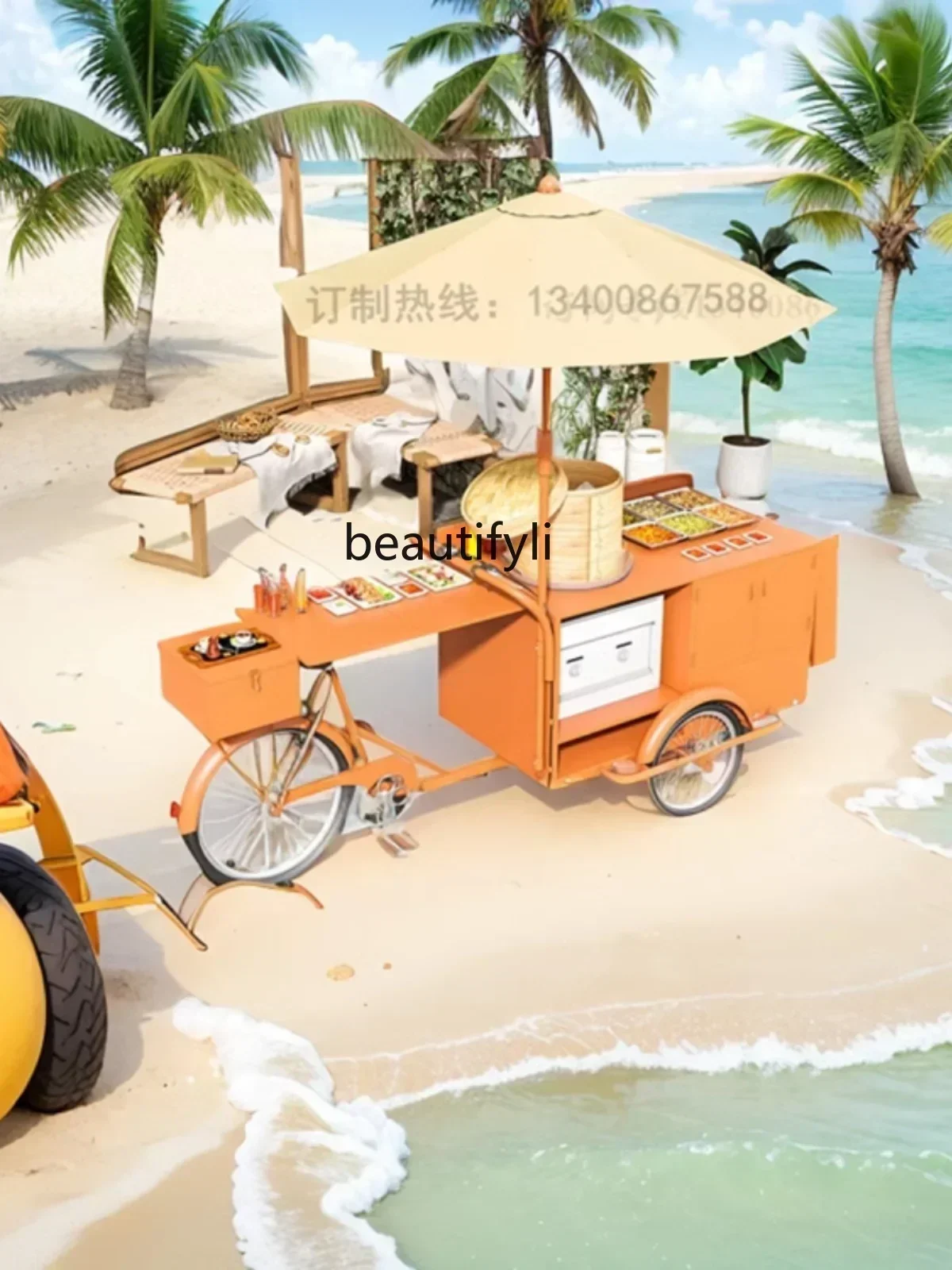 

smt14 New Arrivals Roadside stalls Multifunctional night market stalls Push gas stoves Wonton breakfast Luwei car Y S 14