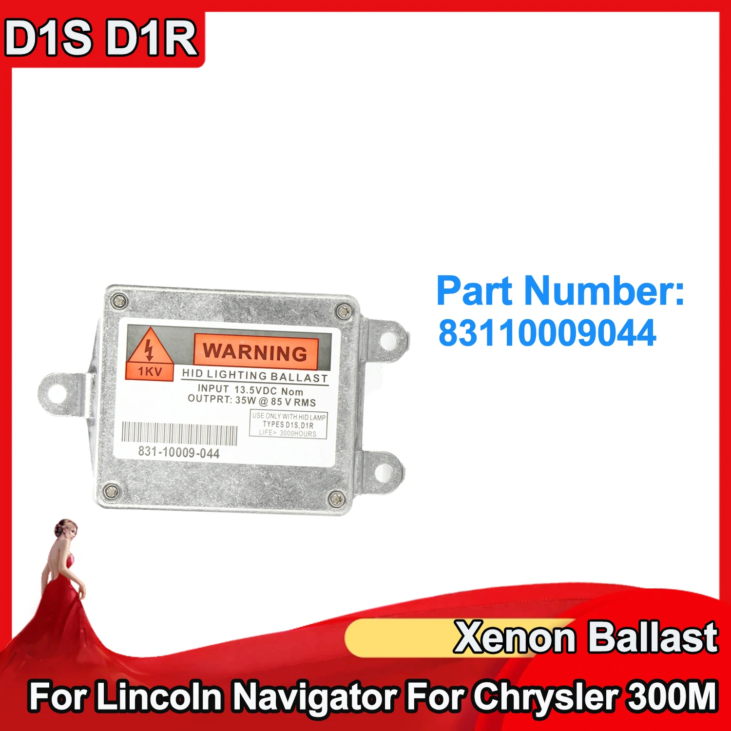 New 831-10009-044 83110009044 For Lincoln Navigator 2003-2006 Xenon D1S D1R Headlight HID Ballast