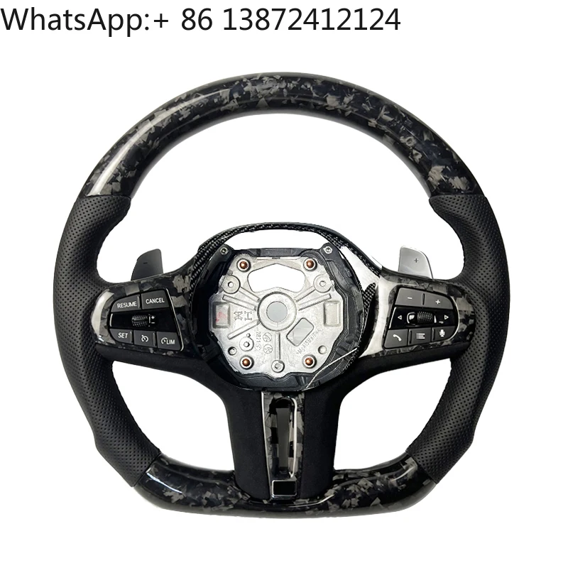 

Customize Carbon Fiber Steering Wheel for BMW Old Style Becomes New Style F10234567 G20G28345678 Forged Carbon Fiber