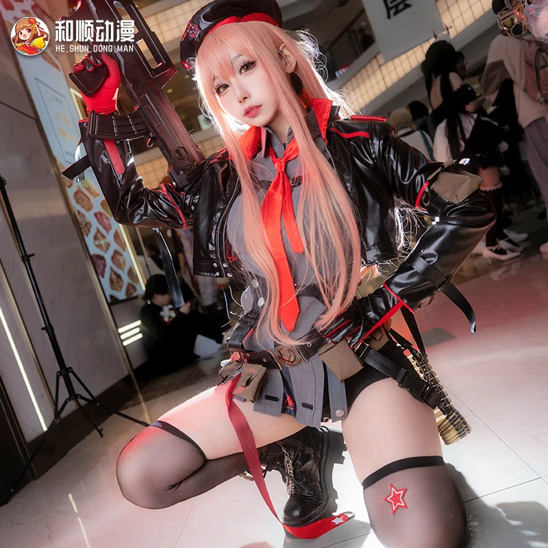 Nikke Victory Goddess Rapi Lapicos Clothes Leather Clothes Tight Fit With Silk Socks Cosplay Costume Halloween