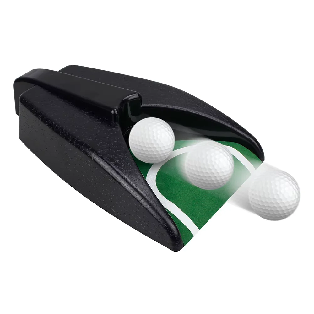 Indoor Golf Ball Kick Back Putting Green Automatic Return Device Trainer Cup Practice Exerciser Training Aids Supplies