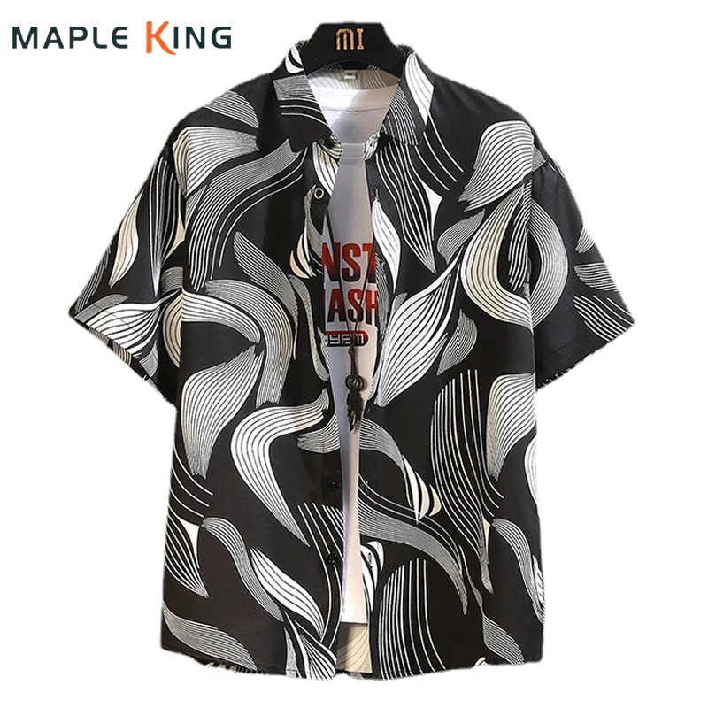 Camisas de manga corta de diseñador para hombre, Tops de lujo, Camisa estampada hawaiana, cárdigans Vintage, ropa de calle de verano, 2024