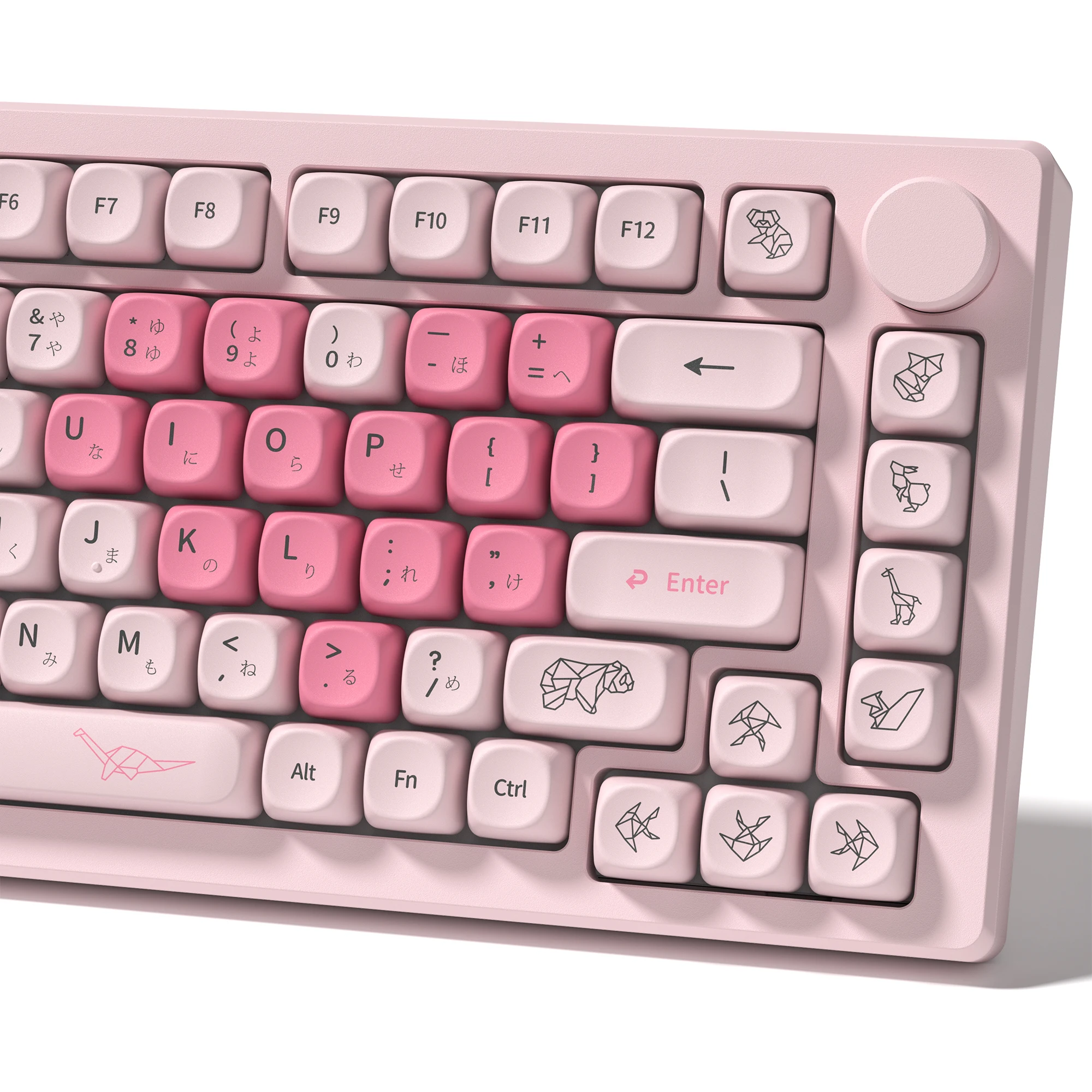 

130+ клавиш MOA Profile Pink Love PBT Колпачки для клавиш Customs 5-Side Dye Sub-клавиш для переключателей Cherry Gateron MX Механические клавиатуры