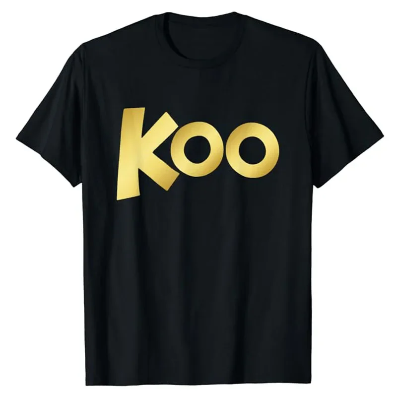 The Roo Kanga | Koo Koo Kangaroo T-Shirt Letters Printed Graphic Tee Tops Music Lover Graphic Outfits Short Sleeve Blouses Gifts