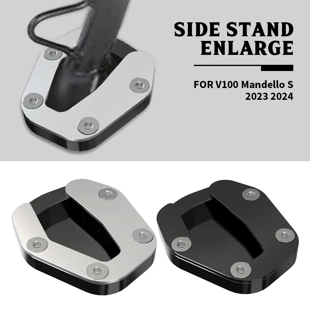 

2023-2024 FOR Moto Guzzi V100 Mandello S Motorcycle Side Stand Enlarge Pad Plate Kickstand Enlarger Support Extension Enlarge