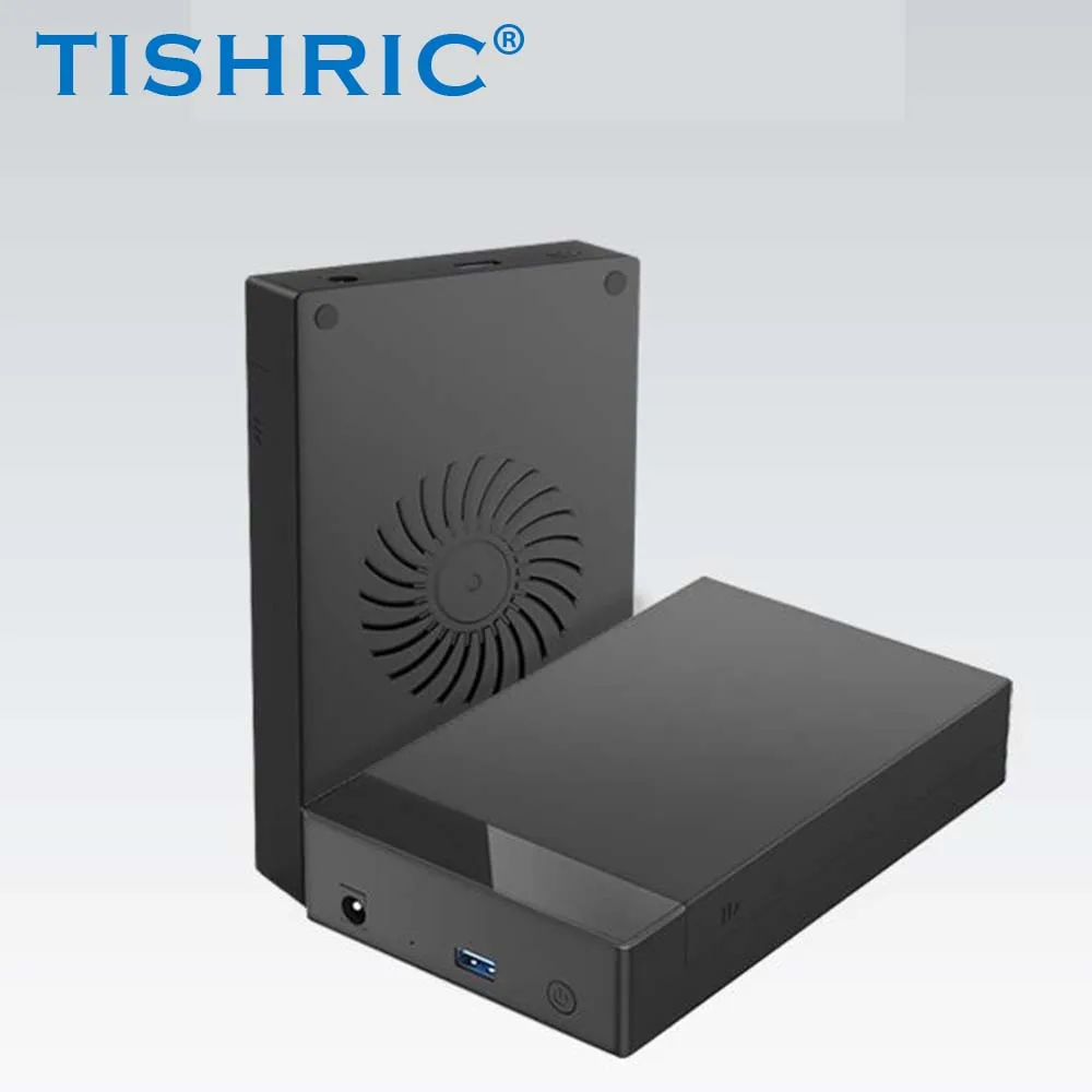 

TISRHIC HDD Case External Hard Drive Enclosure 3.5" SATA to USB3.0 Type-C Hard Disk External Case for Gaming PC Laptop TV PS5 /4