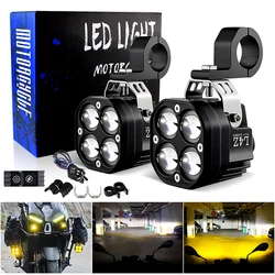 Motorcycle Headlight LED Flashing Auxiliary Light Car Fog Light Assembly Driving Lamp Universal 12V For BMW R1200GS/ADV/F800GS