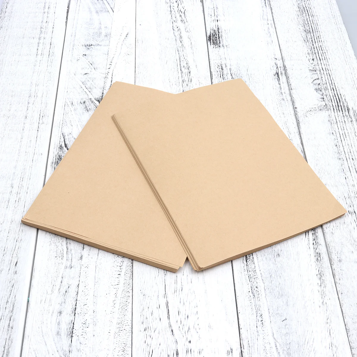 

50pcs Vintage Kraft Letter Writing Paper Set Blank Stationery 21X29Cm Smooth Premium For Calligraphy Diy Graffiti Use