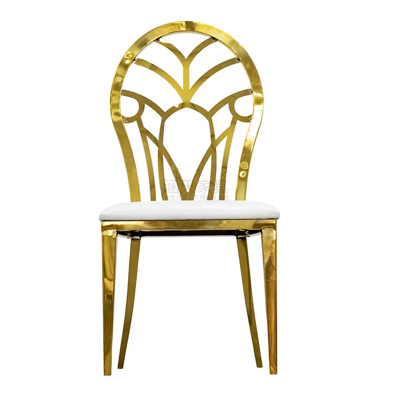 Stainless steel hollow backrest stacking chair high rebound sponge seat cushion, company enterprise conference reception chair