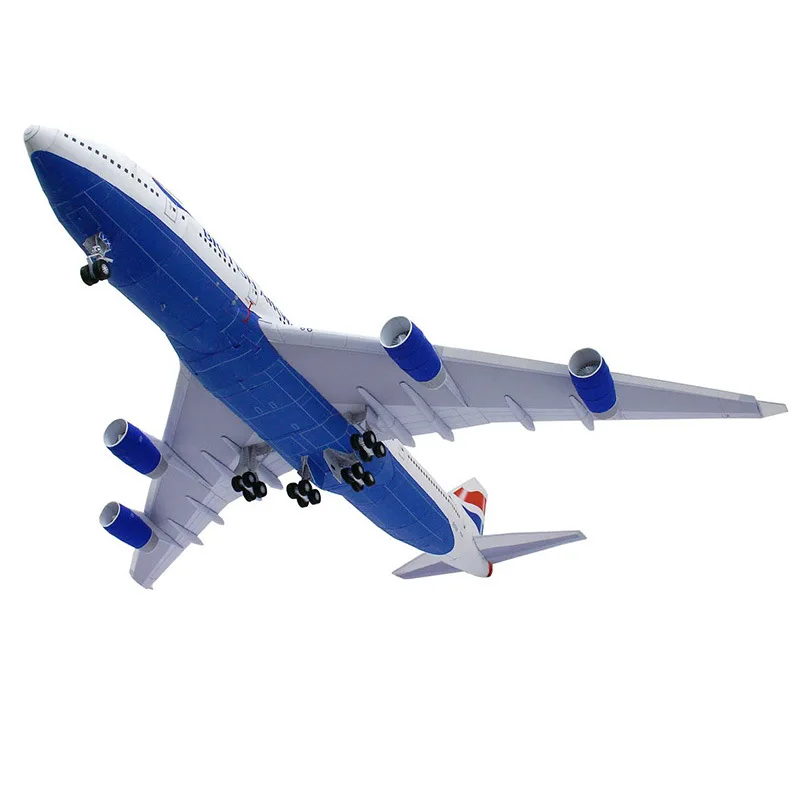 Boeing 747 Passenger Plane Paper Model Boeing 747 Civil Aircraft Handmade DIY Jigsaw Puzzle Model Toy