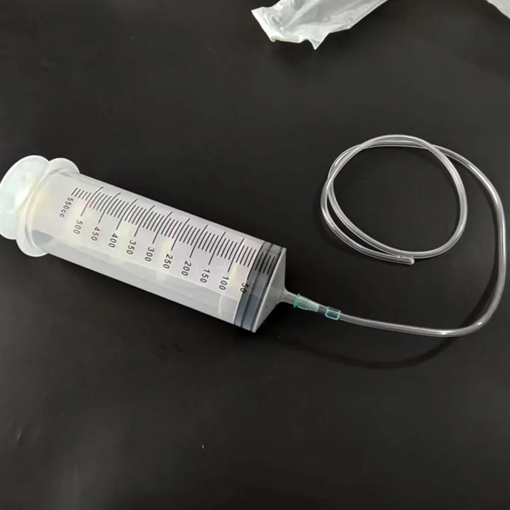 Large Capacity Syringes Reusable Needle Barrel Oil Pump with Scale Oil Suction Vacuum Syringe Pistol Pump Extractor