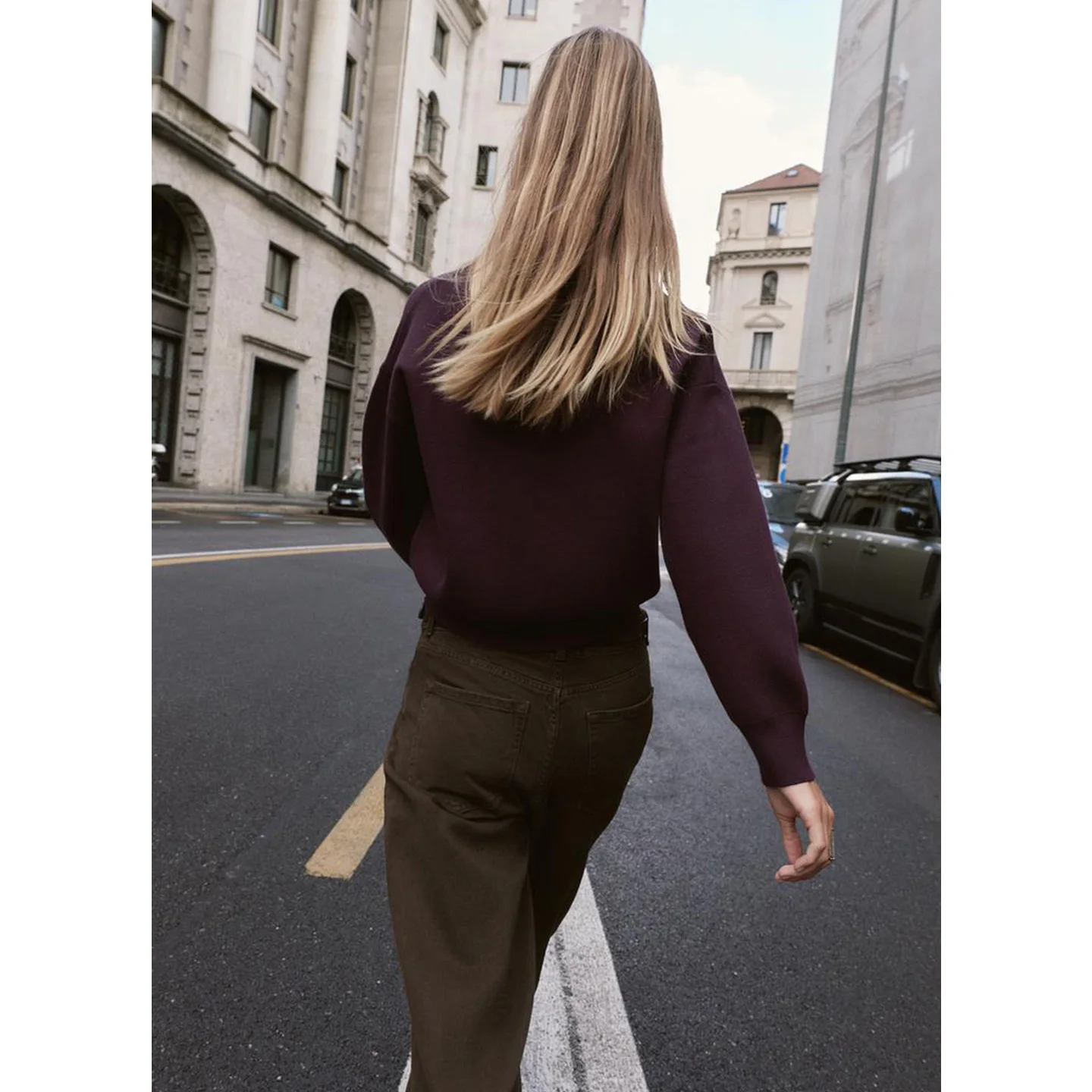 秋の新作 レディース カジュアル ゆったり ポケット付き ポロニット セーター 半袖 レギュラー丈 ポリエステル繊維00%