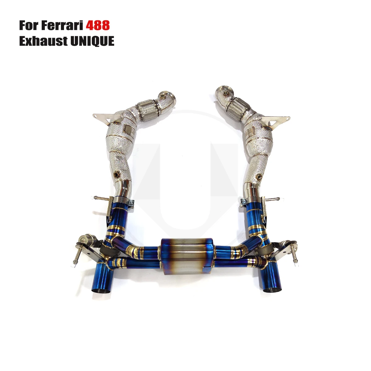 

UNIQUE for 2015-2019 Ferrari 488 3.9T titanium valve exhaust and with cat downpipe