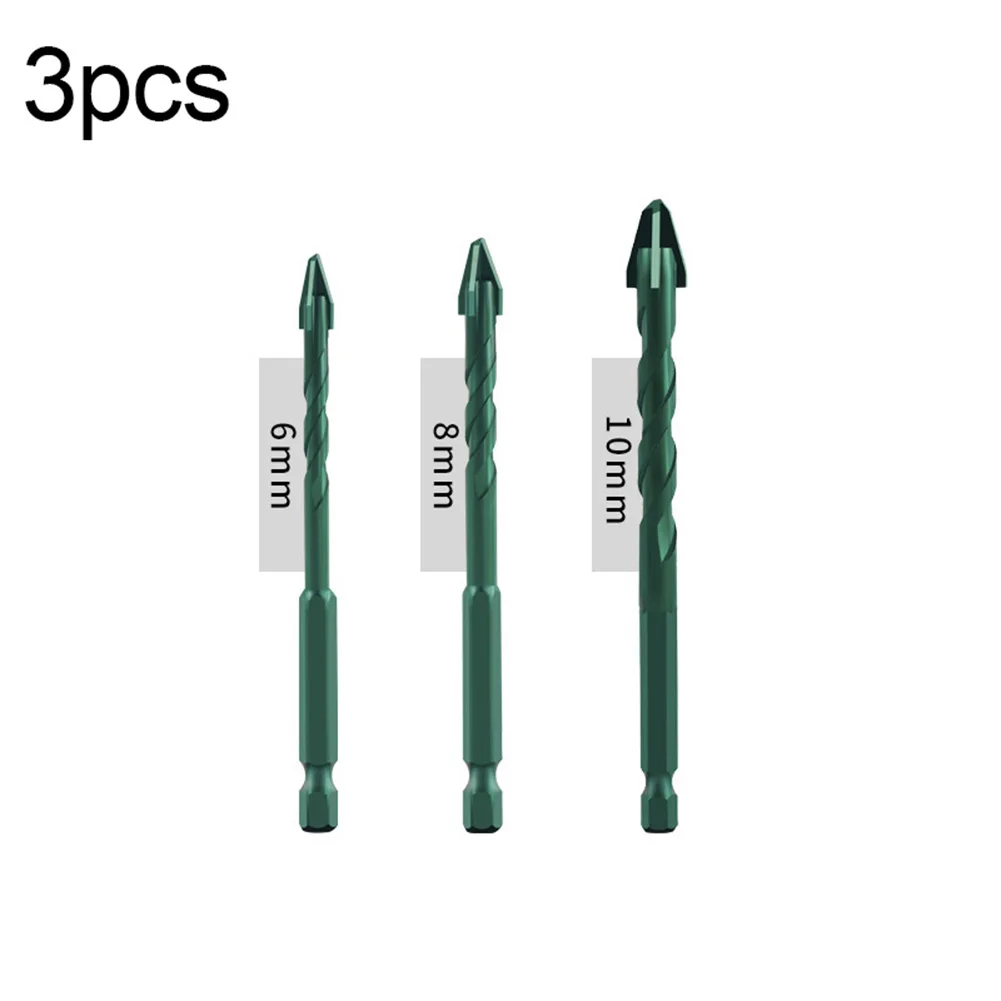 

3/4/5/6pcs 4 Flutes Drill Bit Multifunctional Drilling Bits For Drywall Bricks Tiles Wood Aluminum Sheet Metal