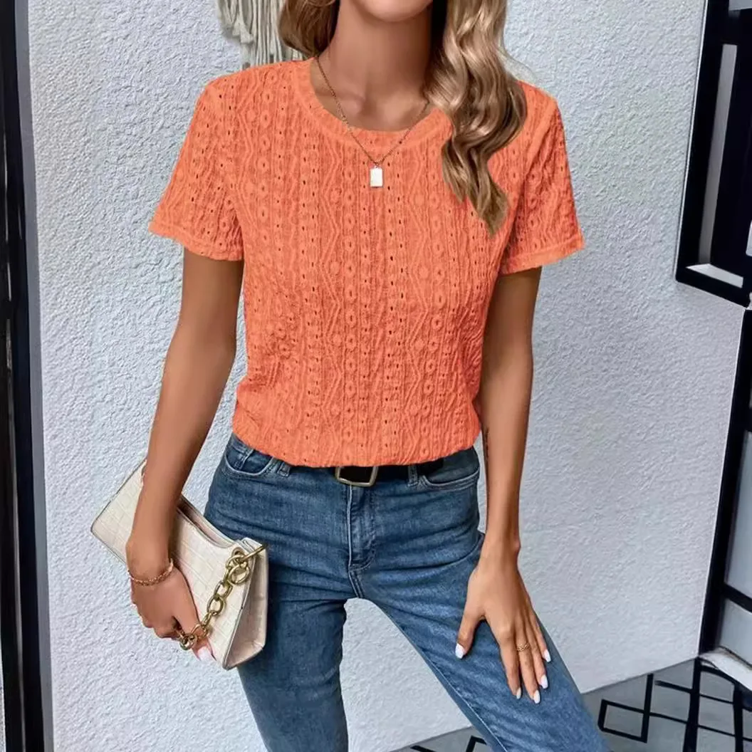 Solid Casual losse blouses voor dames Mode 2025, zomer Vintage damesoversized shirts en blouses, elegante jeugd vrouwelijke tops