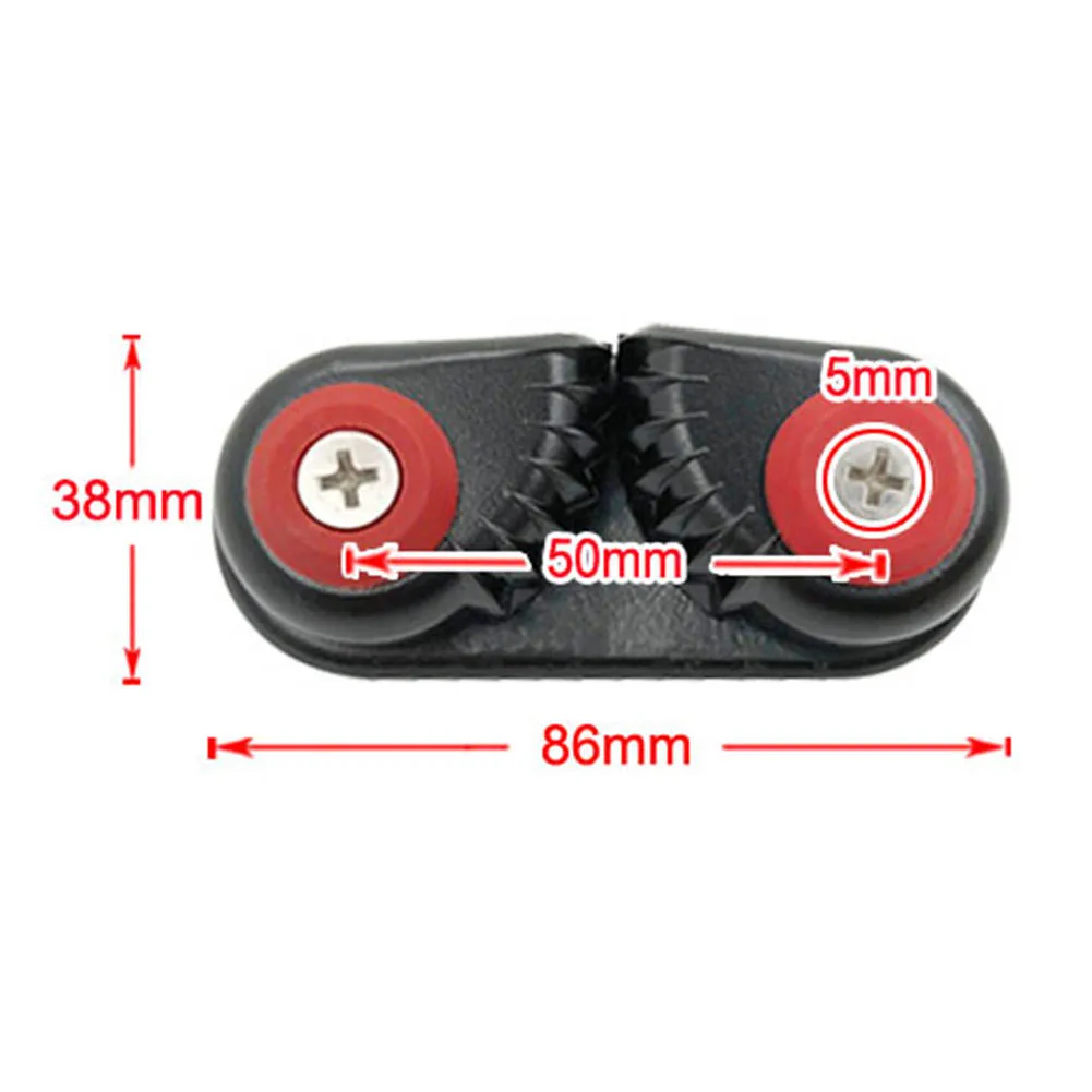 Aluminum Alloy Rope Connector for Sailing Boats Designed for 15mm Diameter Lines with Secure Cam Locking System