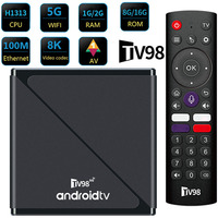 2.4G&5G Dual WiFi BT5.0 Smart TV Box Allwinner H313 Quad Core Android 14 TV Box Digital Voice Remote HD 8K 4K