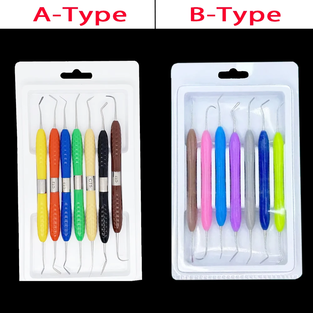 

Dental Resin Filler Aesthetic Restoration Knife with Silicone Handle for Composite Fillings and Repair Spatula Tool