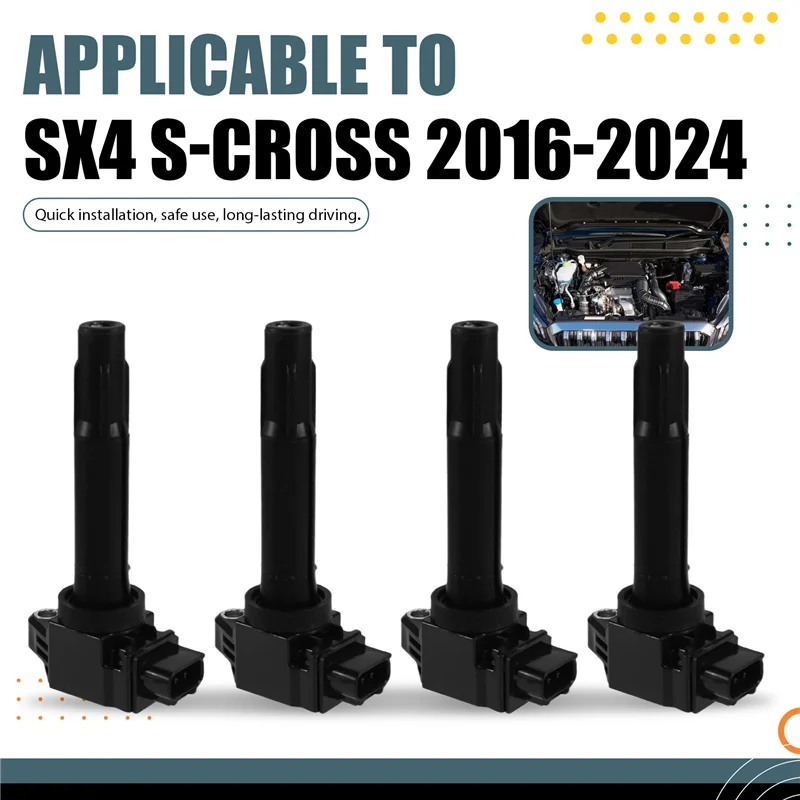 

Автомобиль для Suzuki 33400-81P00 3340081P00 катушки зажигания 4 шт. для Baleno Celerio Ignis Swift SX4 Vitara 2014- 2024