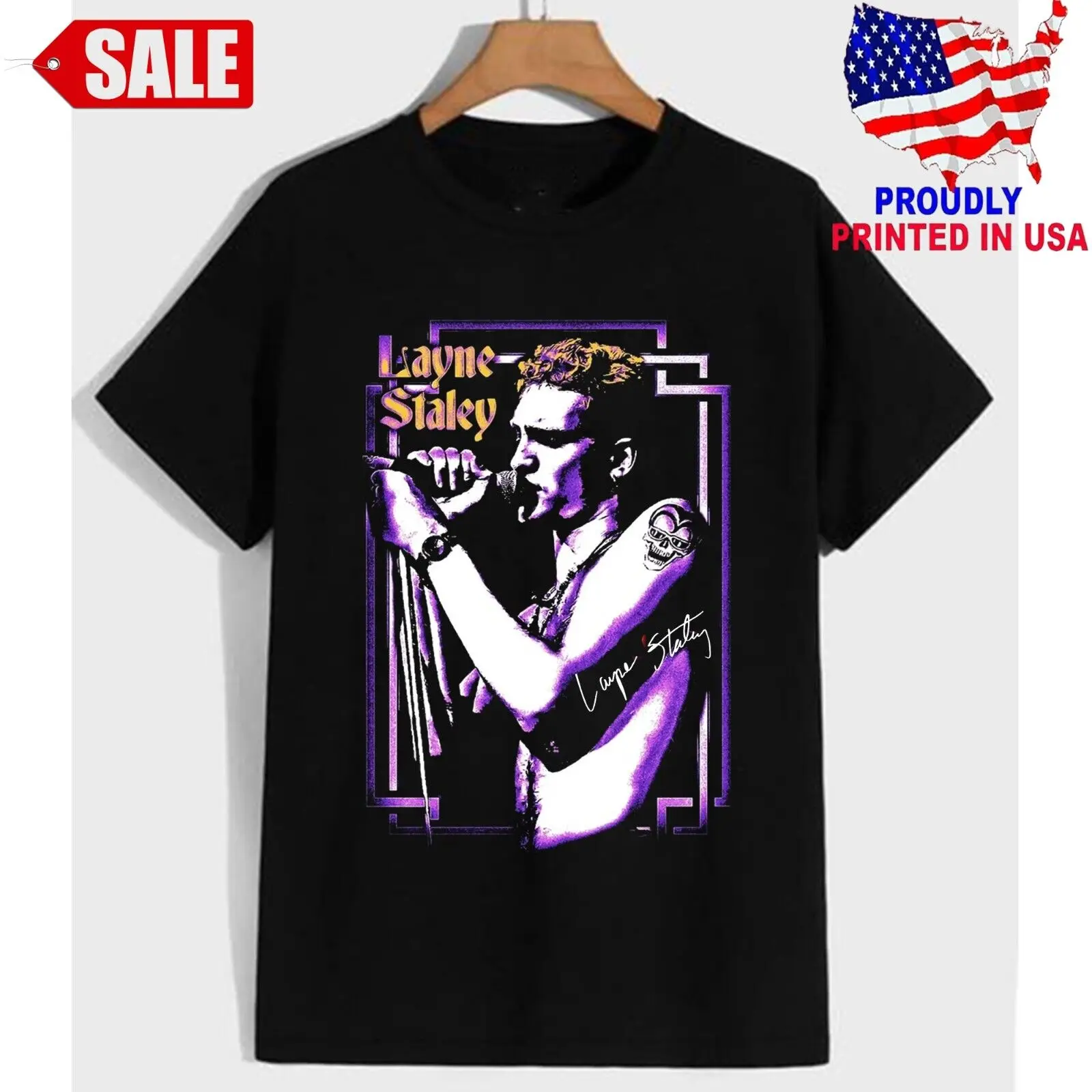 Classic Layne Staley Alice In Chains Cotton Men S-5XL Tee 1HN627