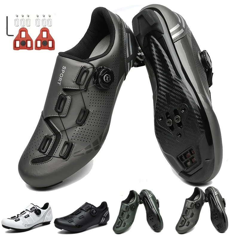 Cycling Shoes for Men Women Compatible with Peloton Bike Pre-Installed with Look Delta Cleats Outdoor Road Biking