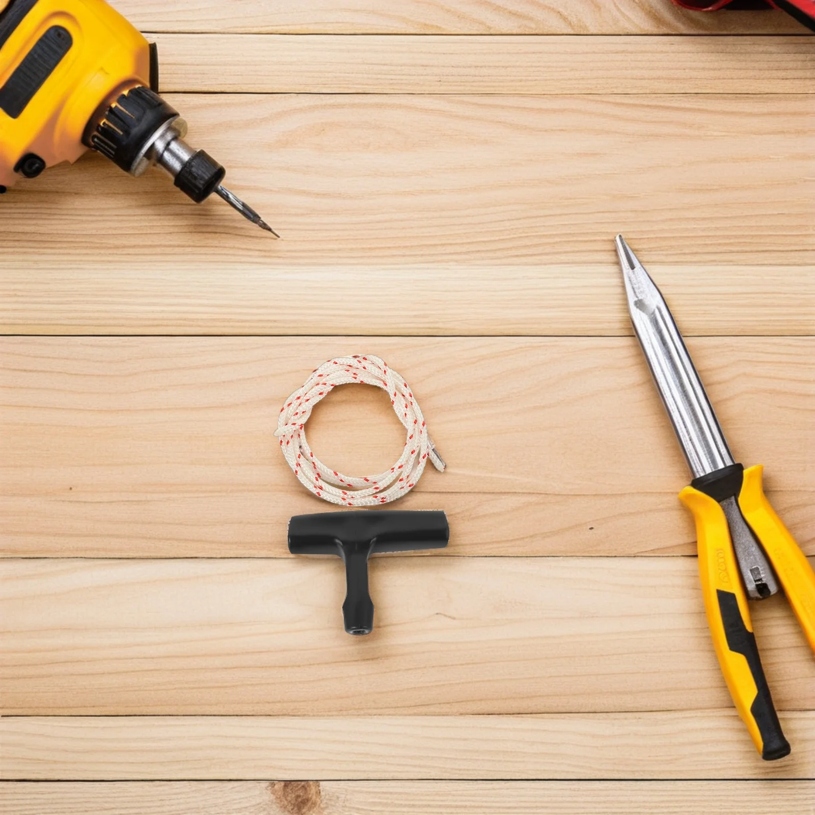 

2 Sets Garage Door Pull Cord Replacement Kit Emergency Release Rope for Attic Pull Down Handle System Garage Opener Accessories