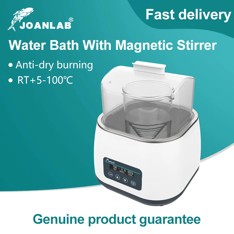 

JOANLAB Heat Collecting Magnetic Stirrer Laboratory Water Bath With Magnetic Stirrer Thermostat Heating Digital Display 1200rpm