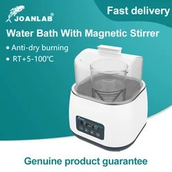 JOANLAB-agitador magnético recolector de calor, baño de agua de laboratorio con termostato agitador magnético, calefacción, pantalla Digital, 1200rpm