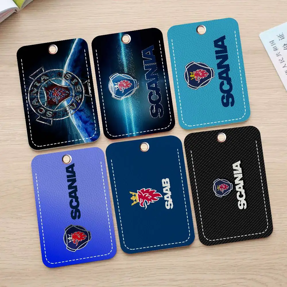 

Брелок с логотипом S-Scania и держателем для карт: защитный чехол для проездного, карты питания, ID-карты и банковской карты для обеспечения безопасности