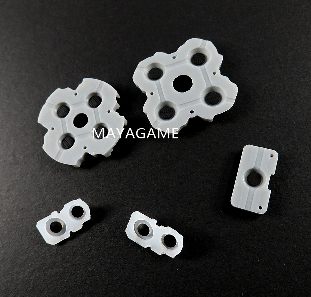 1set LR Conductive Rubber Pads For PS5 V1 V2 V3 Controller Buttons Contact Silicone for Playstation 5