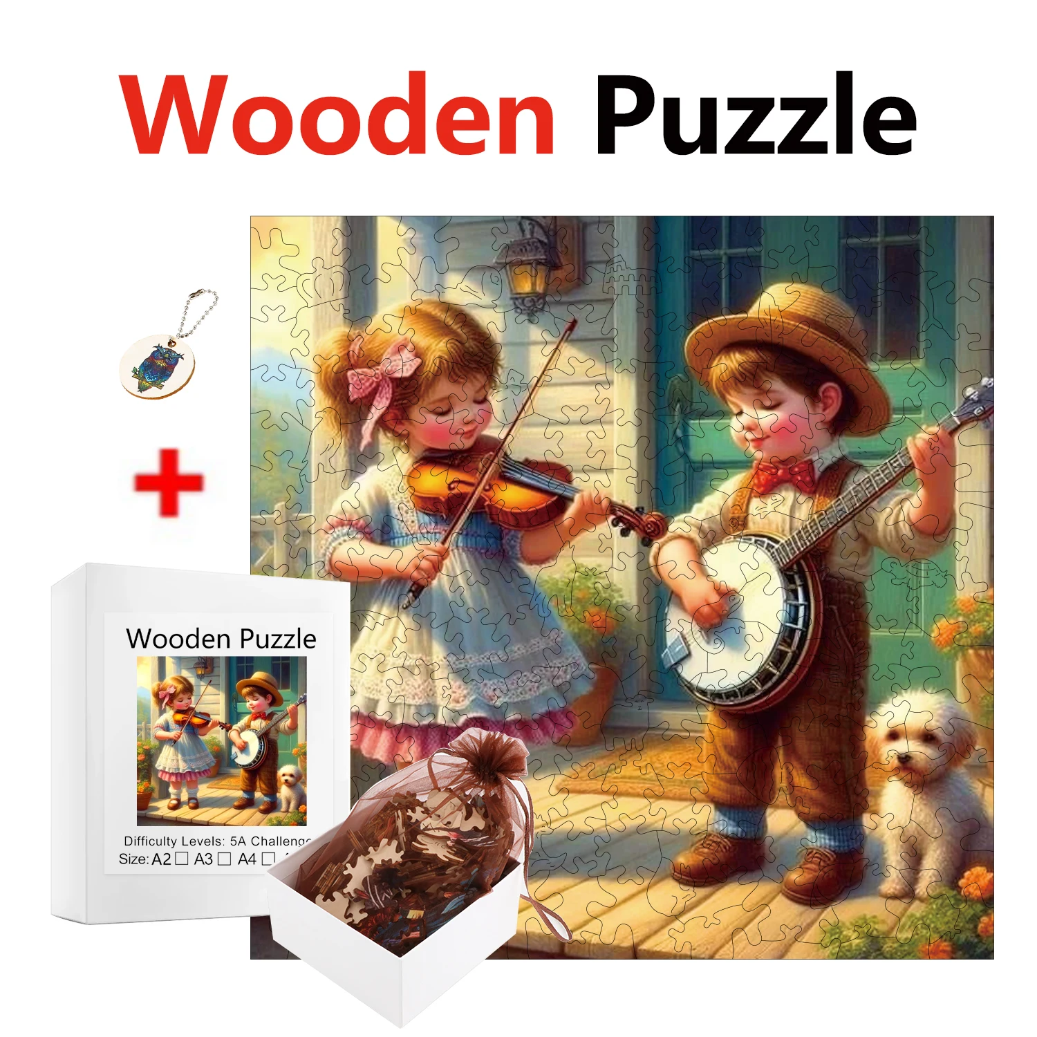 Creative Wooden Puzzles Handmade Decorations Halloween Christmas Gifts Family Games Challenge Your Brain