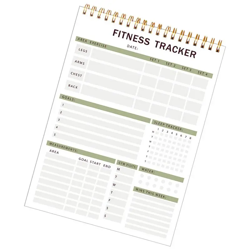 Workout Tracking Journal Fitness Journal Workout Planner Sturdy Nutrition & Workout Planner For Women & Men To Track Gym & Home