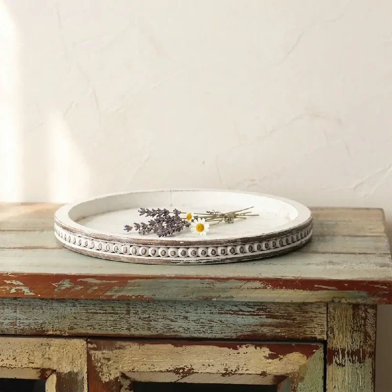 소박한 빈티지 팜하우스 나무 트레이, 다용도 차/간식/ - Wooden Serving Tray 리뷰 및 가격