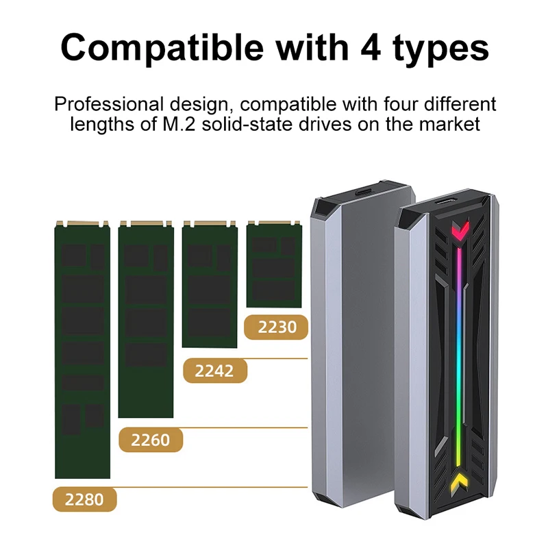 UTHAI M16 أداة مجانية صندوق محرك الحالة الصلبة 5G/10GB بروتوكول مزدوج NVMe/NGFF صندوق القرص الصلب المحمول Typec3.1