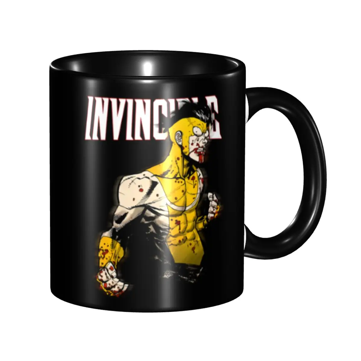 Customized I-Invincibles Coffee Mugs DIY Superhero Cartoon Comic Anime Ceramic Mug Cup Creative Present