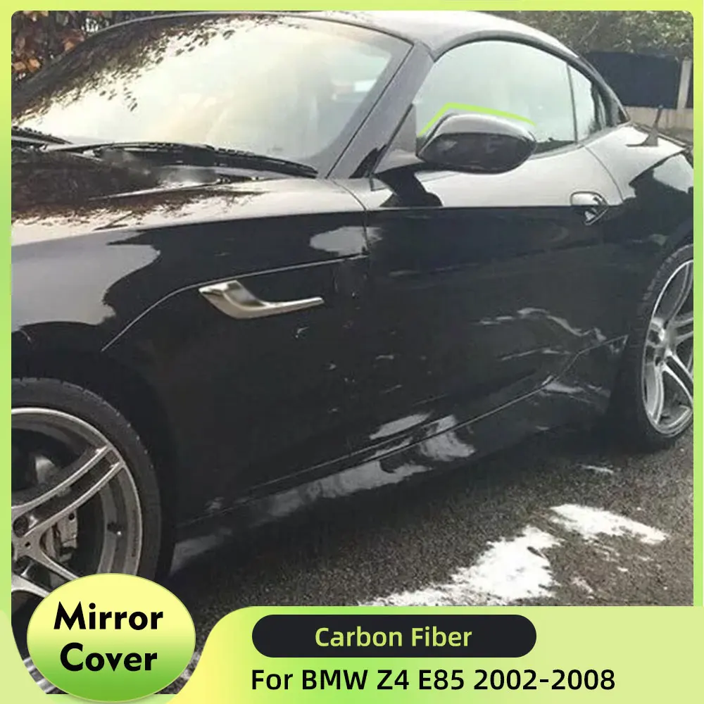 

Real Carbon Fiber Rearview Side Mirror Covers Fits for BMW Z4 E85 2002-2008 Add on Style Rear View Mirror Caps