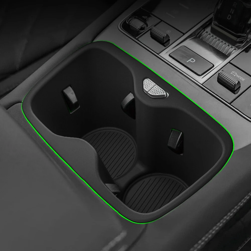 For BYD Sealion 7 EV 2025 2026 Car Accessories TPE Center Console Drink Water Cup Holder Insert LHD RHD Anti Dust Storage Tray